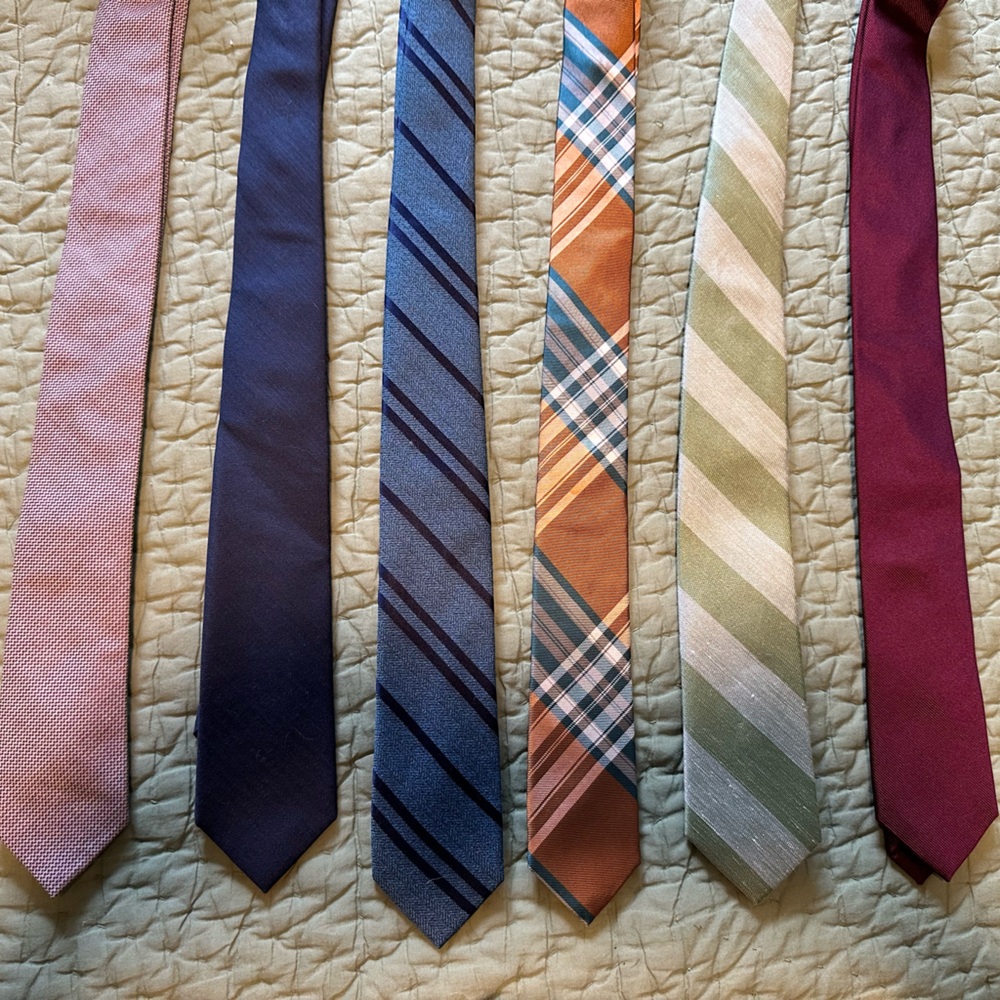 Men's Assorted Color Tie Set